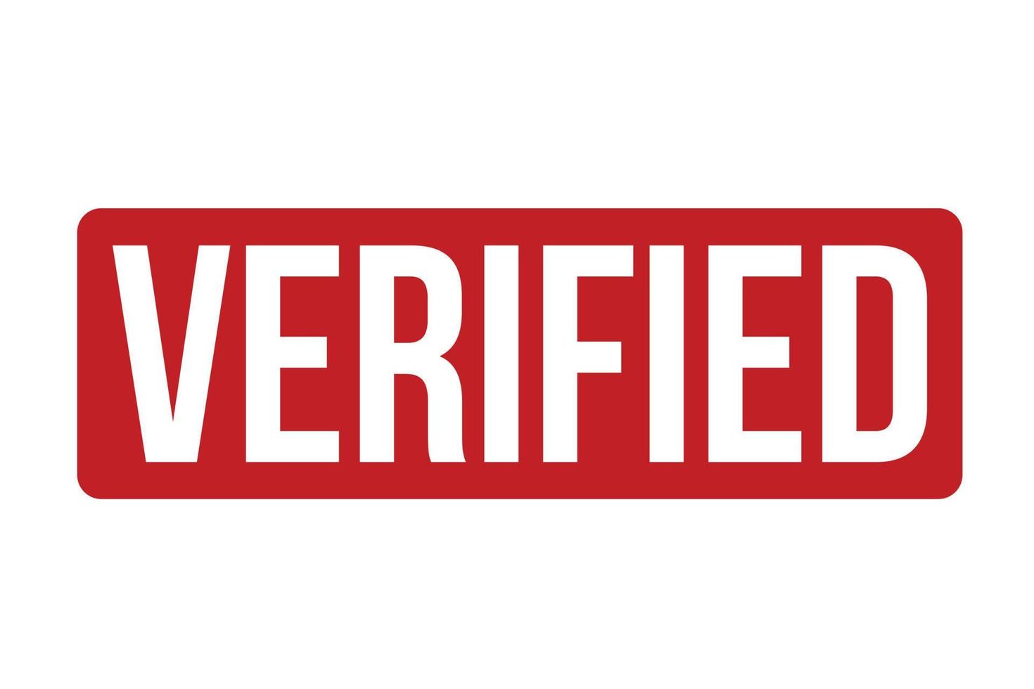 Verified Rubber Stamp. Verified Stamp Seal vector