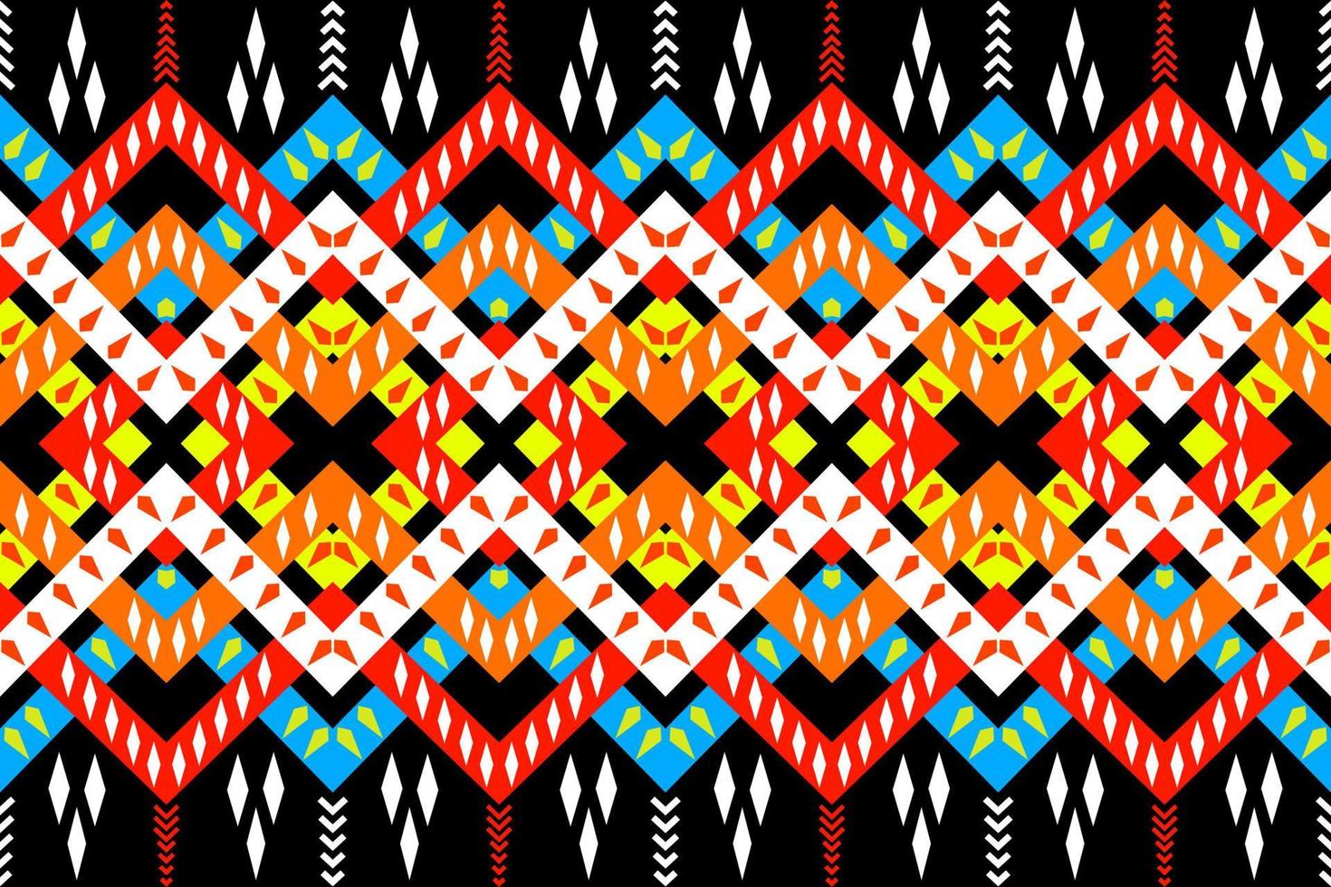 Traditional geometric ethnic seamless pattern vector