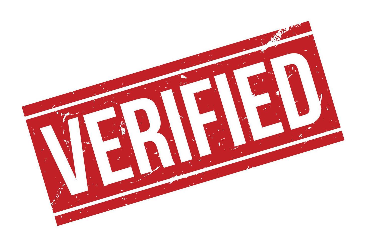 Verified Grunge Rubber Stamp On White Background, Vector Illustration