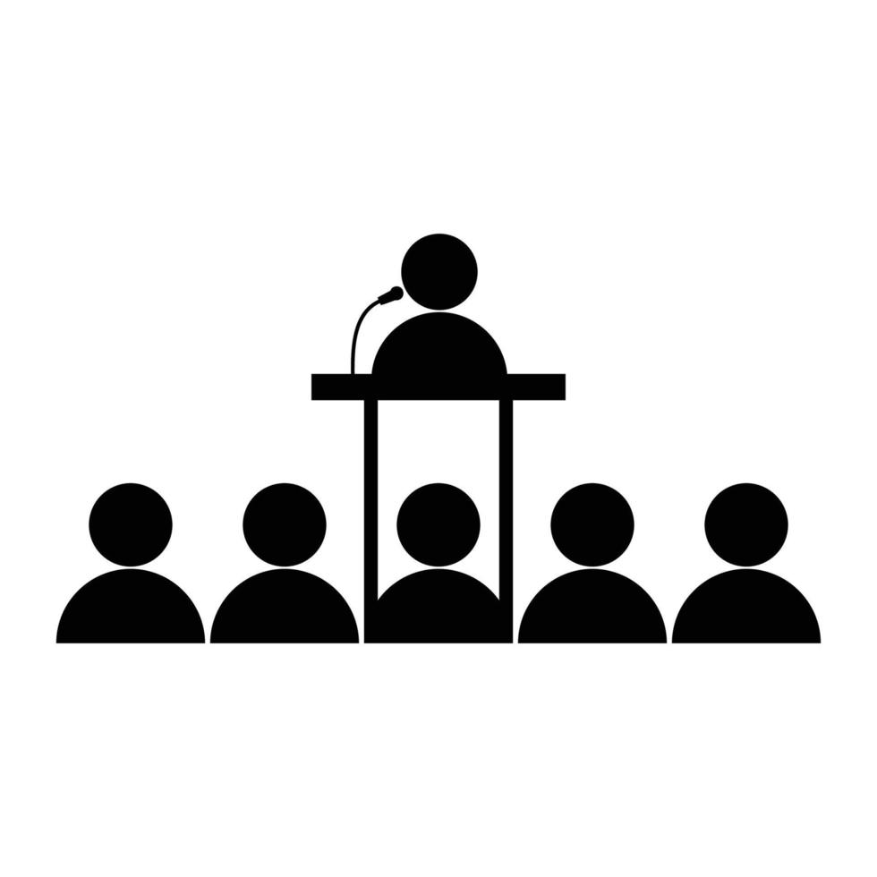 presentation icon design. conference sign and symbol. vector