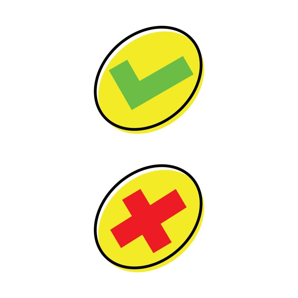 check mark design. vote icon, sign and symbol. vector