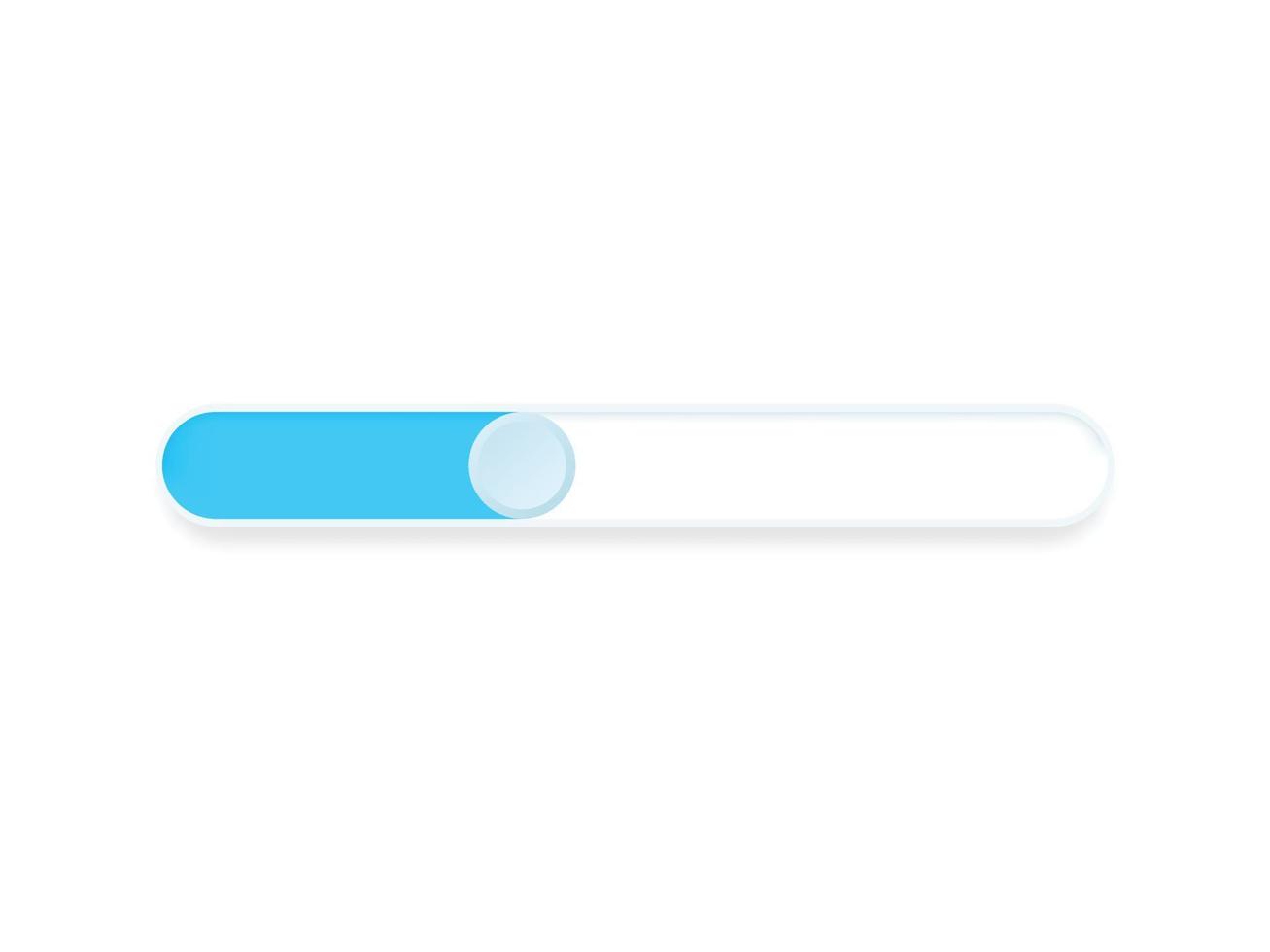 3D Scrollbar element button. Interaction technique or widget for scrolling content on webpage vector