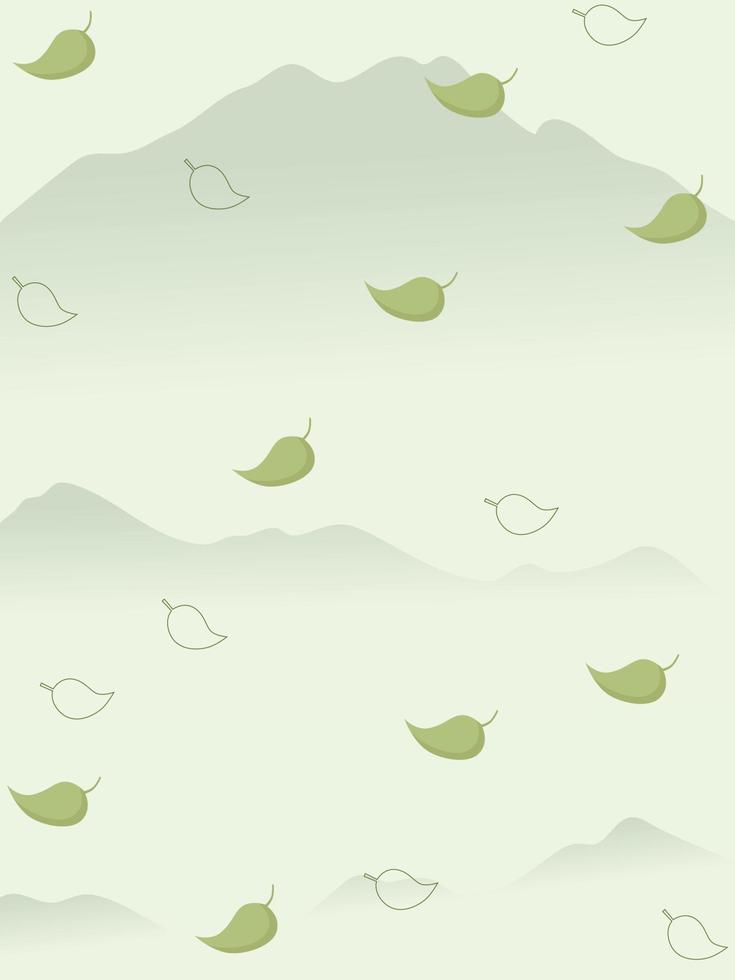 wallpaper leaf for background, fresh nature wallpaper, Illustration with falling leaves vector