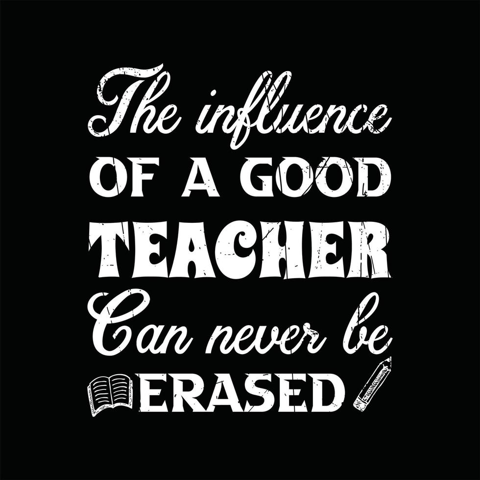 Teacher T-shirt Design vector