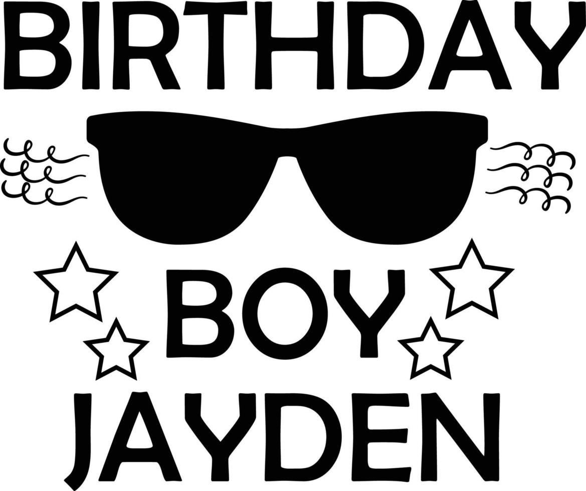 Birthday T-shirt Design vector