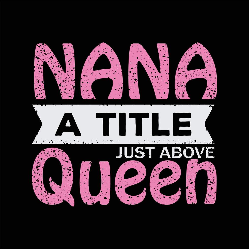 Grandma T-shirt Design vector