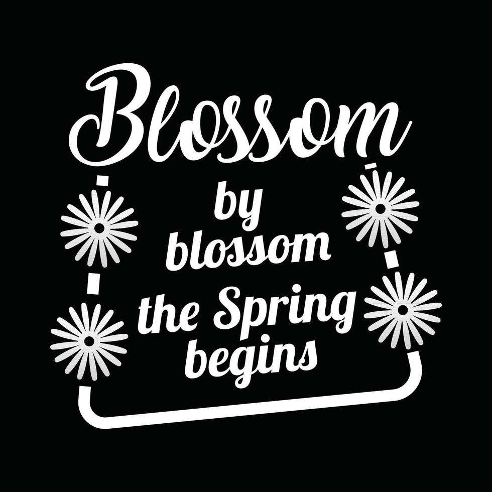 Spring T-shirt Design vector