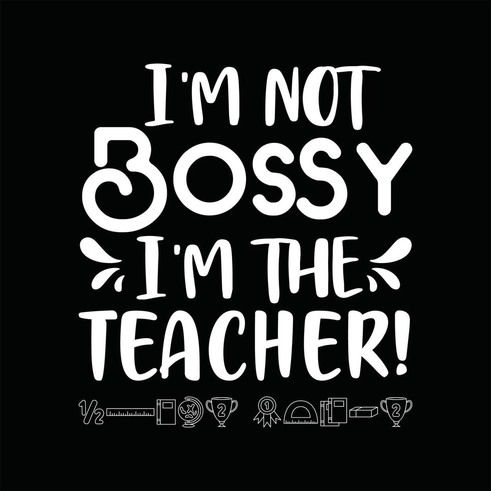 Teacher T-shirt Design vector