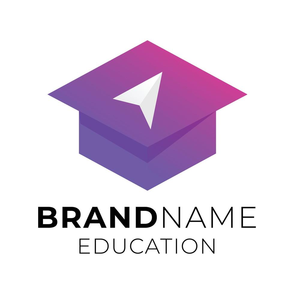 education logo icon design, vector illustration