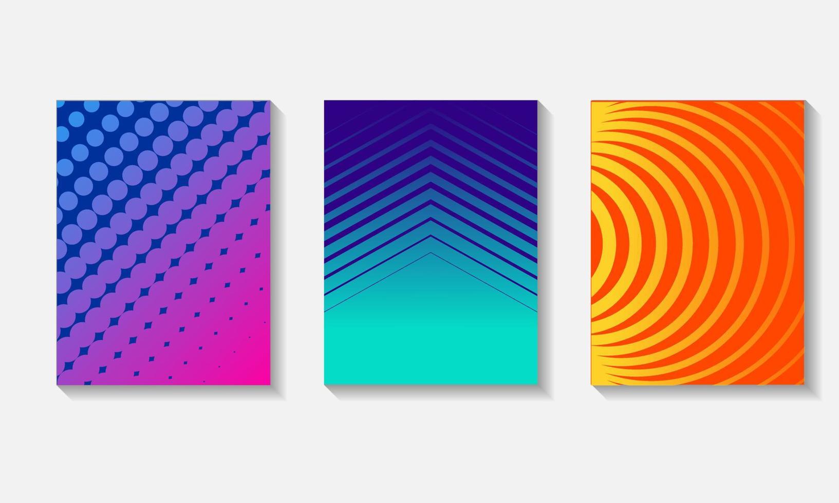 Set of cool abstract backgrounds for covers or posters. It is suitable for cover design backgrounds, banners, posters, flyers, and more. vector