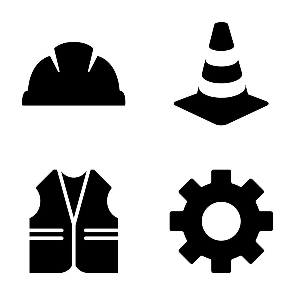 construcción icono vector colocar. Perfecto para icono propósitos, construcción diseños, diseño complementos, y más.