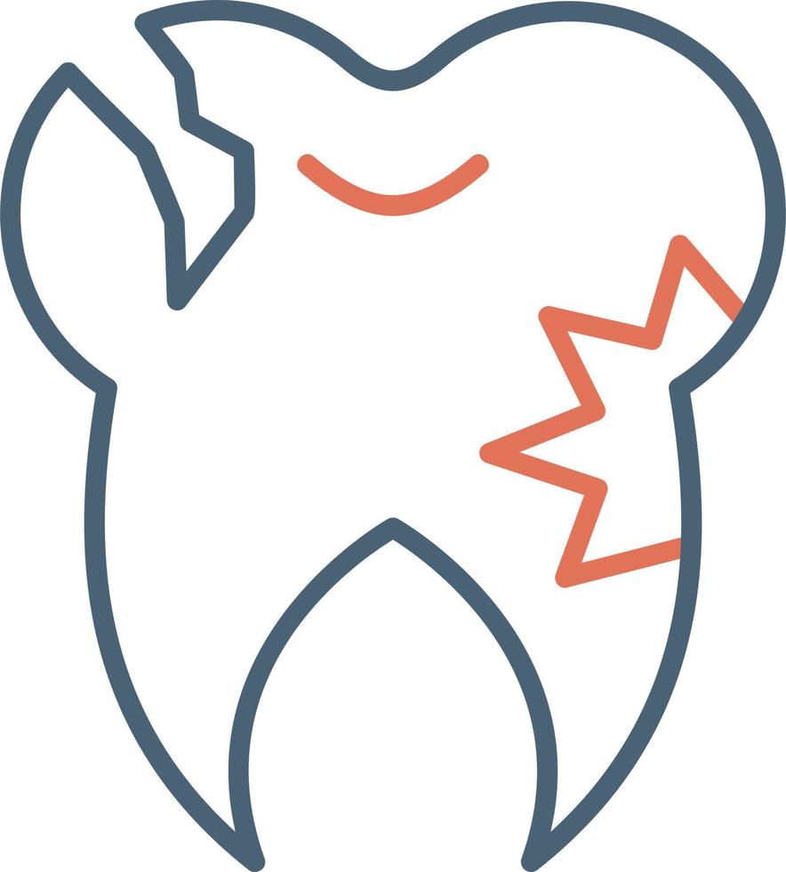 Caries Tooth Vector Icon