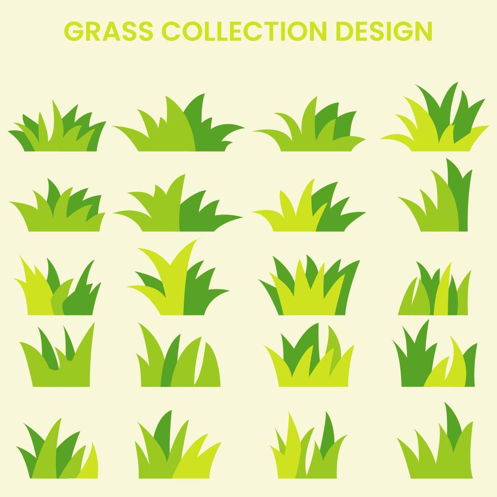 Grass Collection Design vector