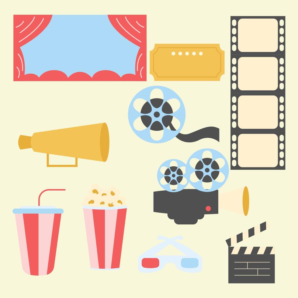 Film Elements Design vector