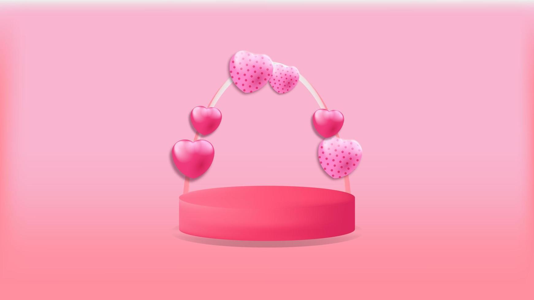 Valentine Background v5 vector