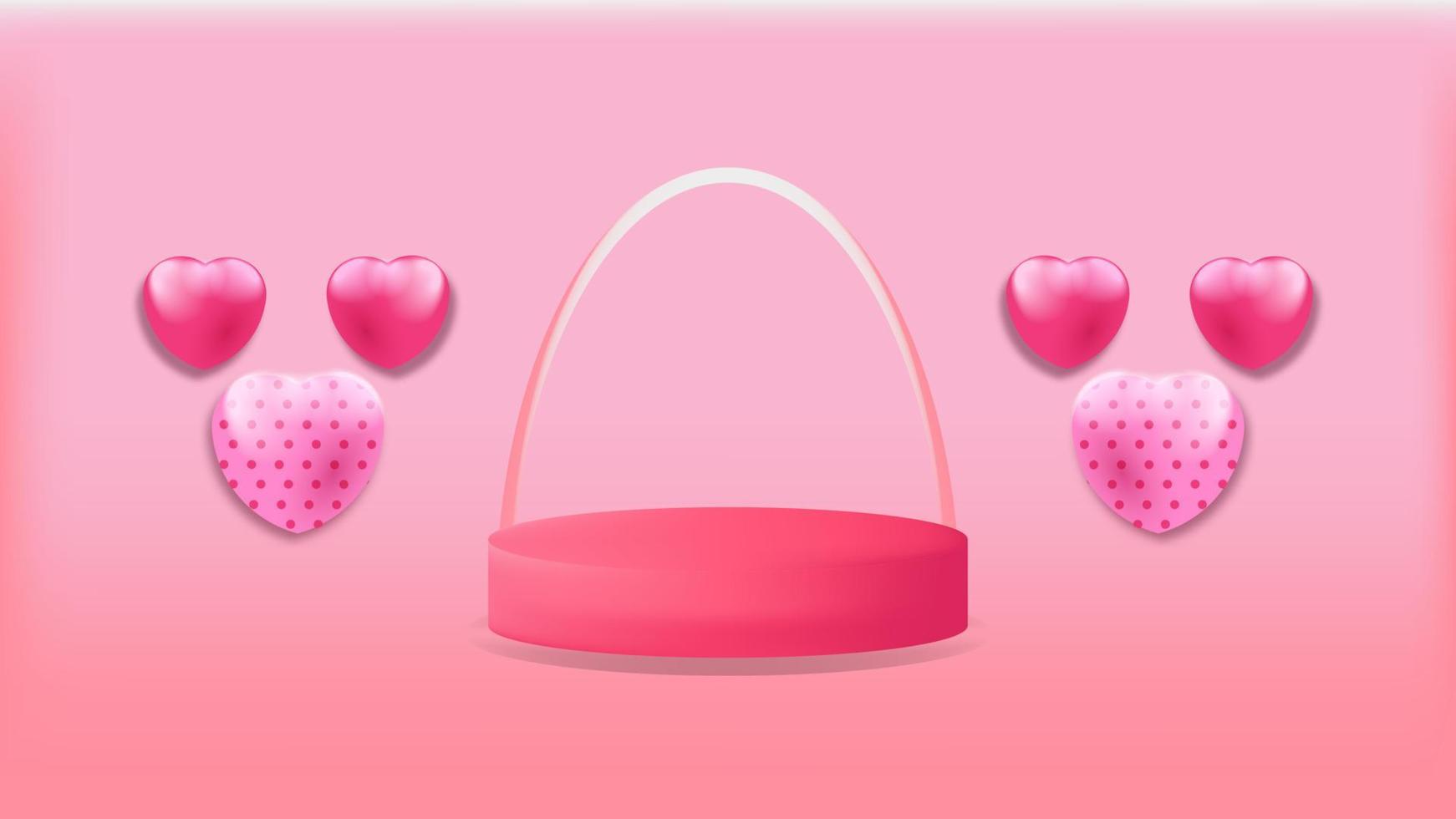 Valentine Background v9 vector