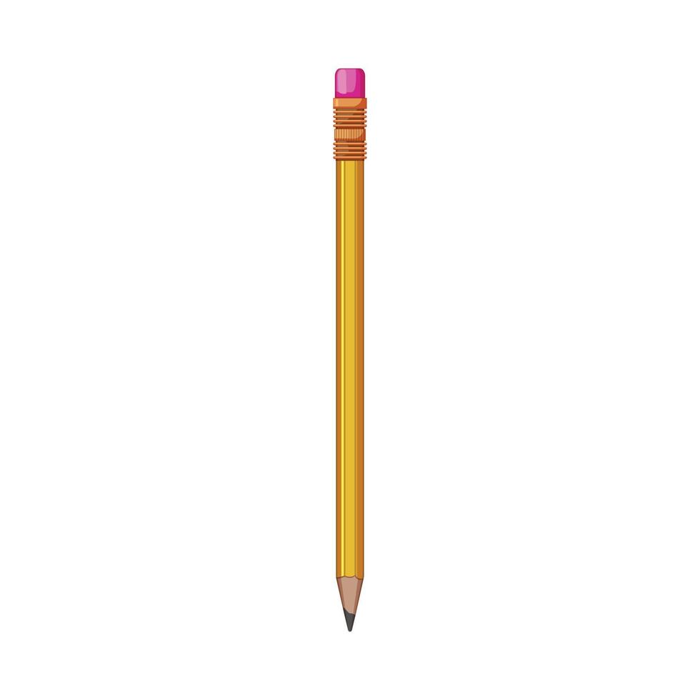 school pencil cartoon vector illustration