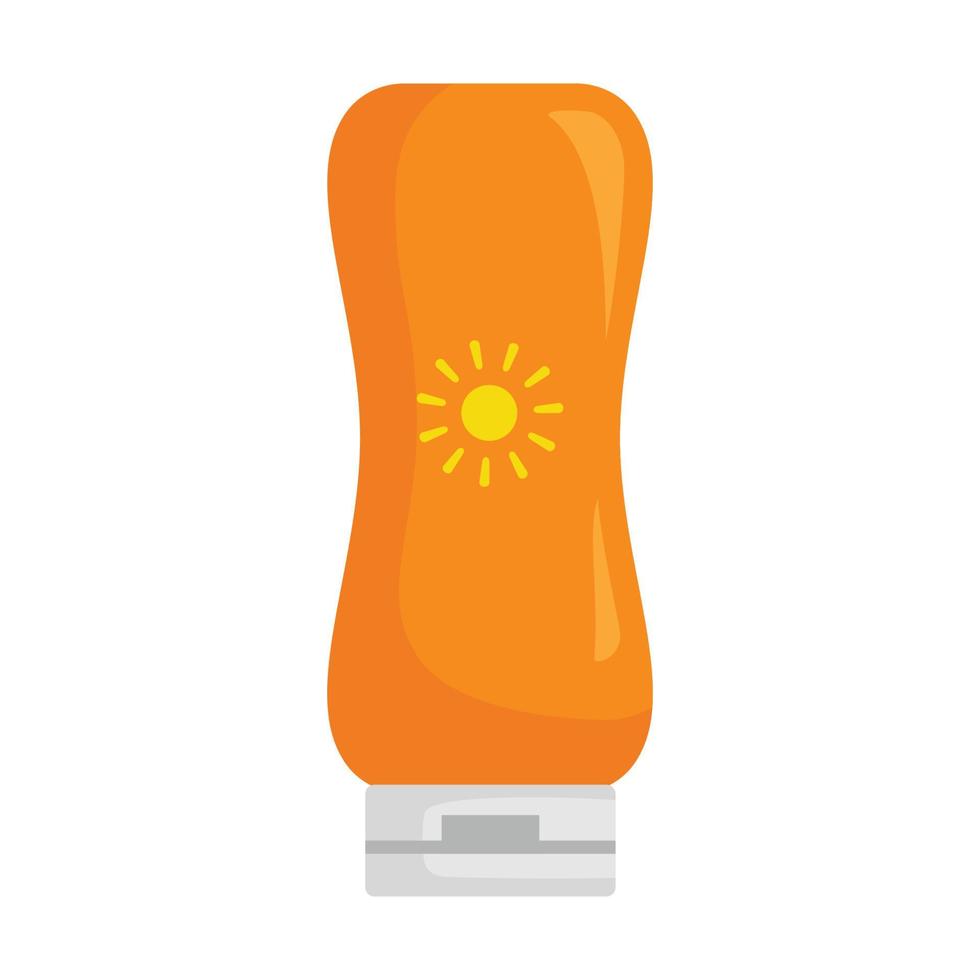 block sun cream block cartoon vector illustration