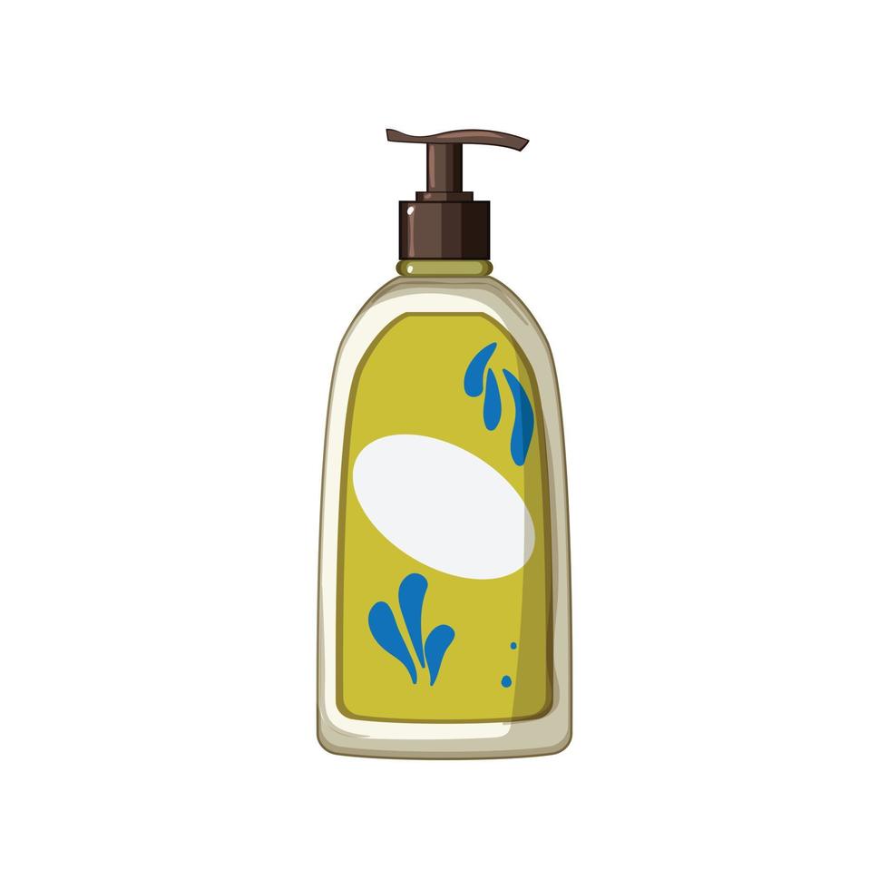 white lotion cartoon vector illustration