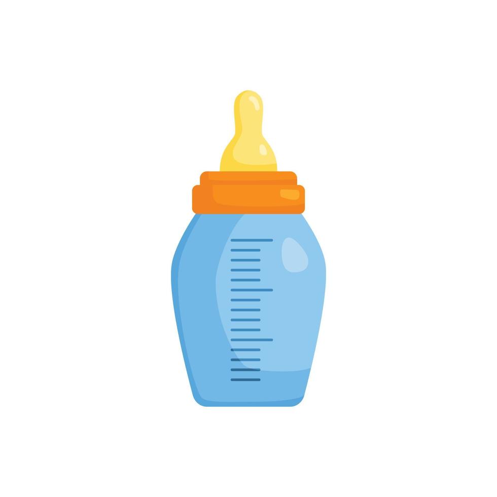 little feeding bottle cartoon vector illustration