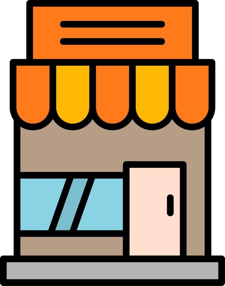 icono de vector de tienda