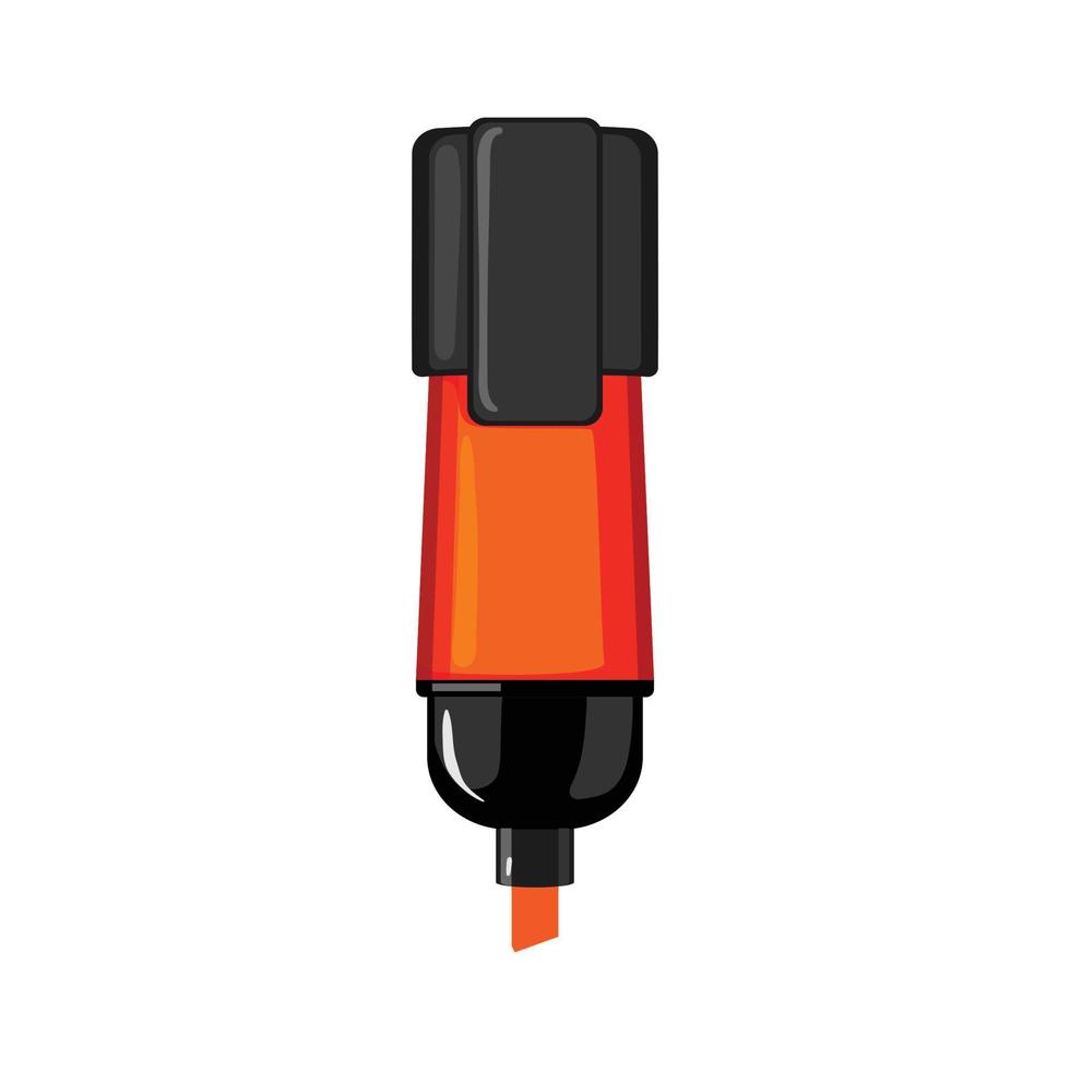 tool highlighter cartoon vector illustration
