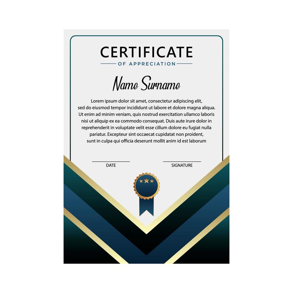 Certificate vector design templates isolated on white background