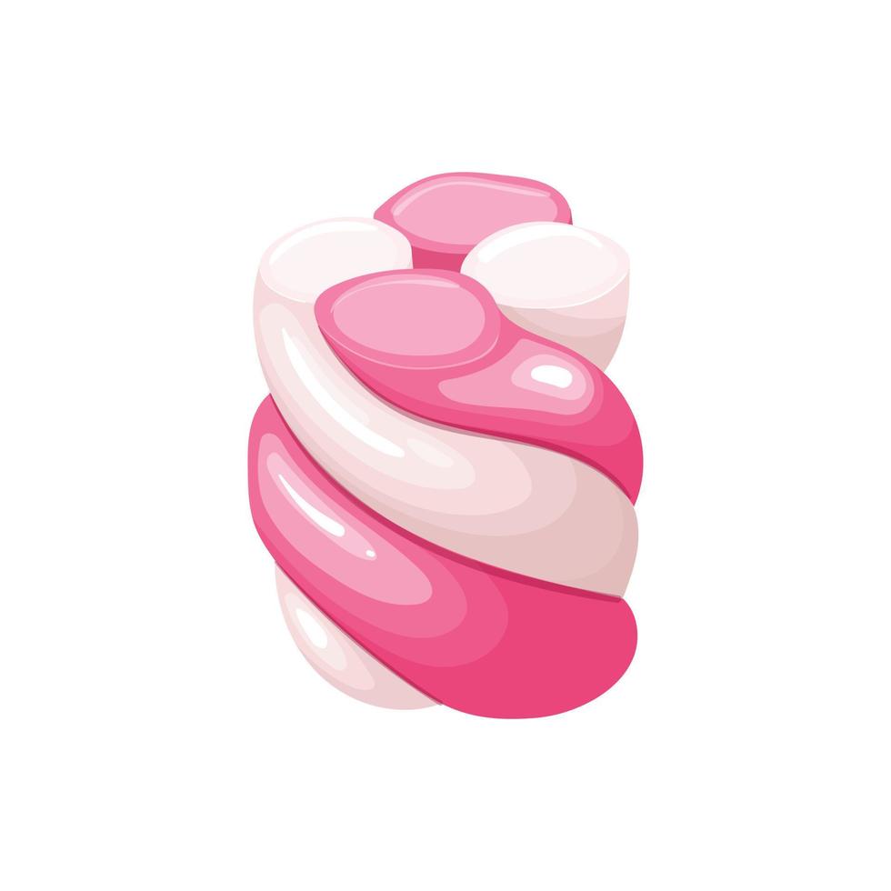 marshmallow food sweet cartoon vector illustration