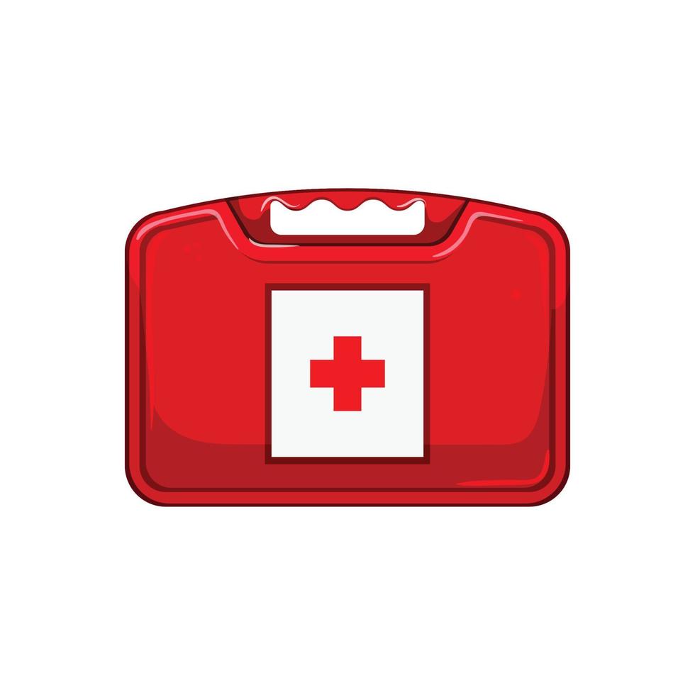 doctor first aid kit cartoon vector illustration