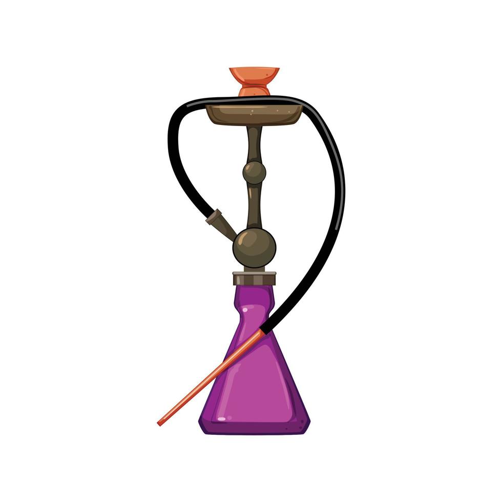 east hookah shisha cartoon vector illustration