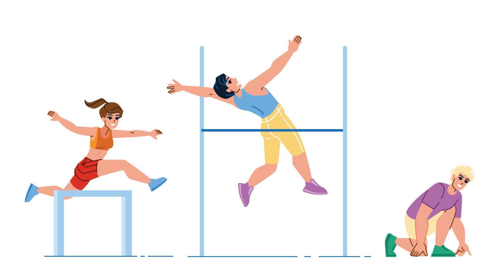 atletismo deporte vector