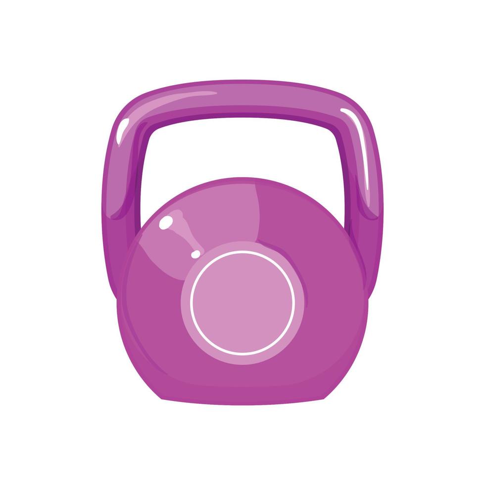 strength fitness kettlebell cartoon vector illustration