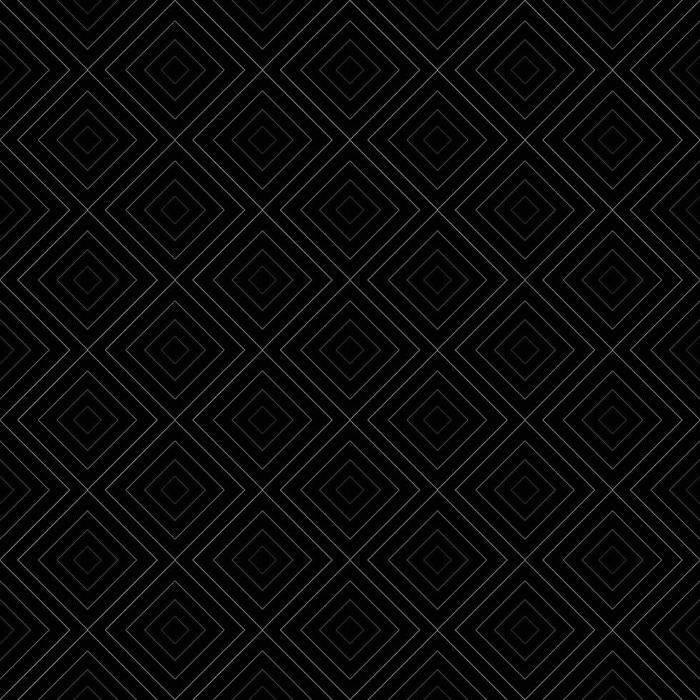 Square white lines on black background seamless pattern vector