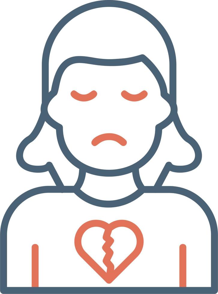 Broken Heart Vector Icon