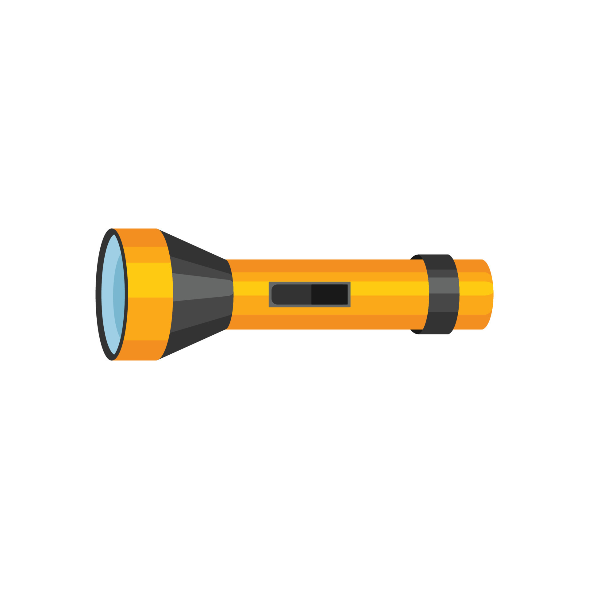 night flashlight cartoon vector illustration 20295459 Vector Art at