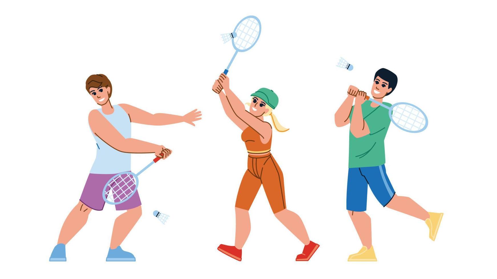 badminton game vector