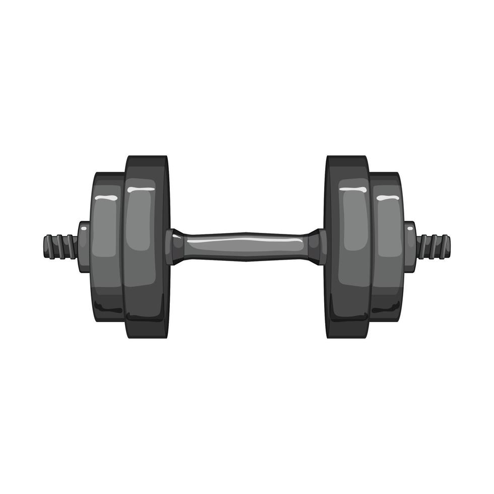 equipment dumbbell cartoon vector illustration