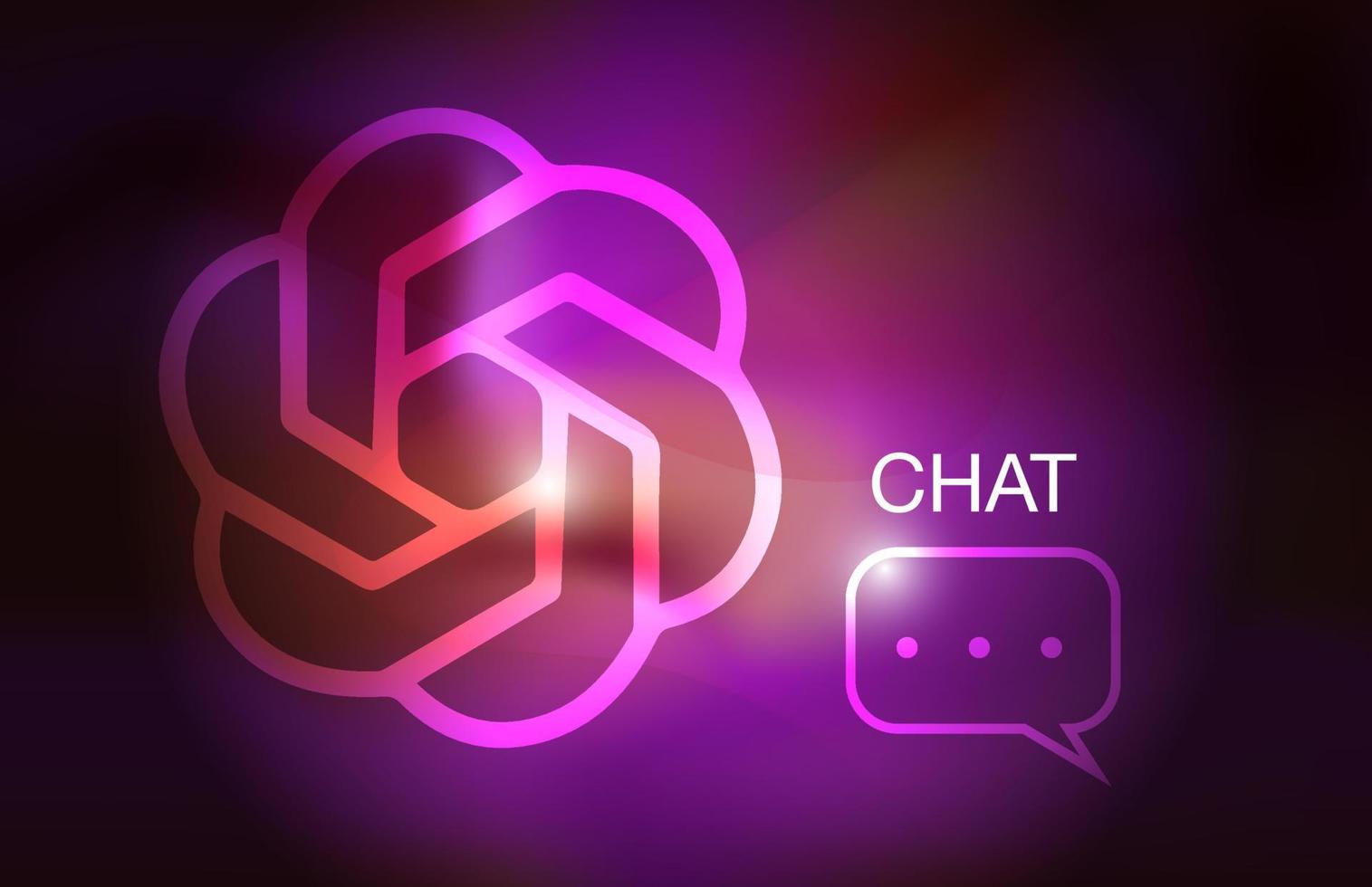 CHATgpt conversation method illustrations. Artificial intelligence chatbot. vector