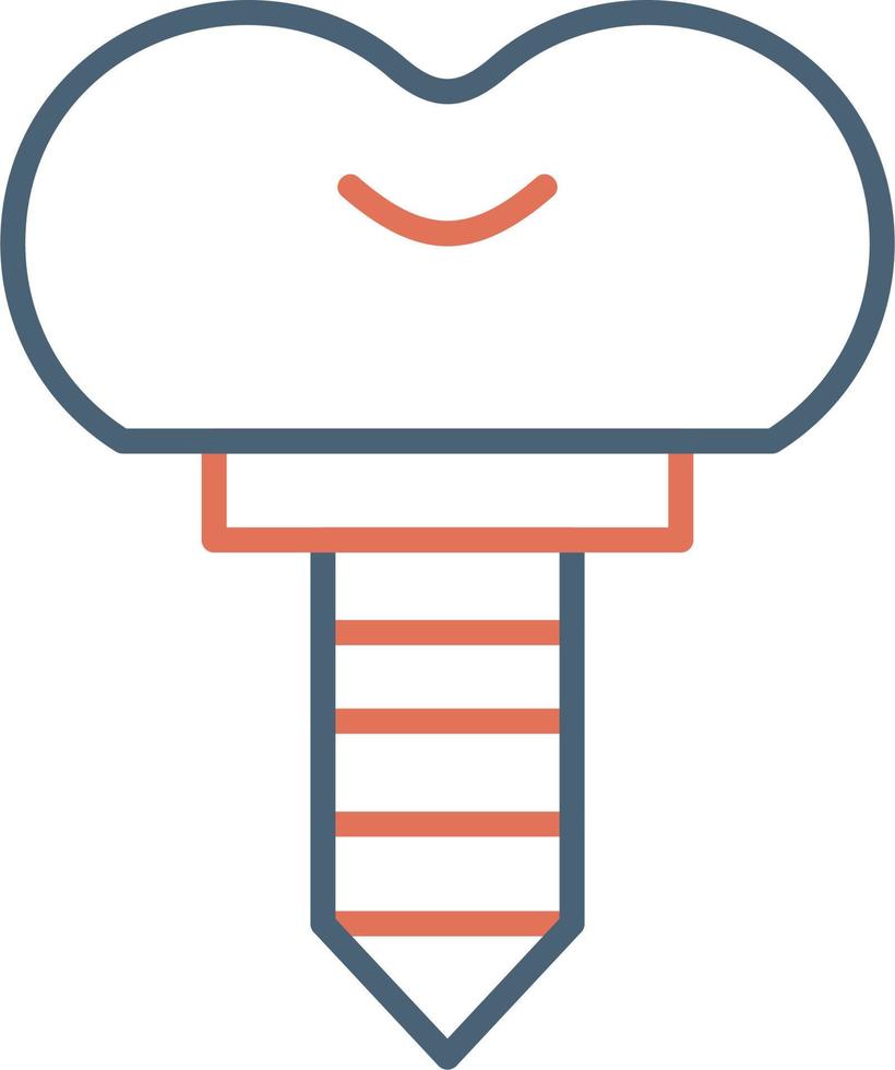 Dental Implant Vector Icon