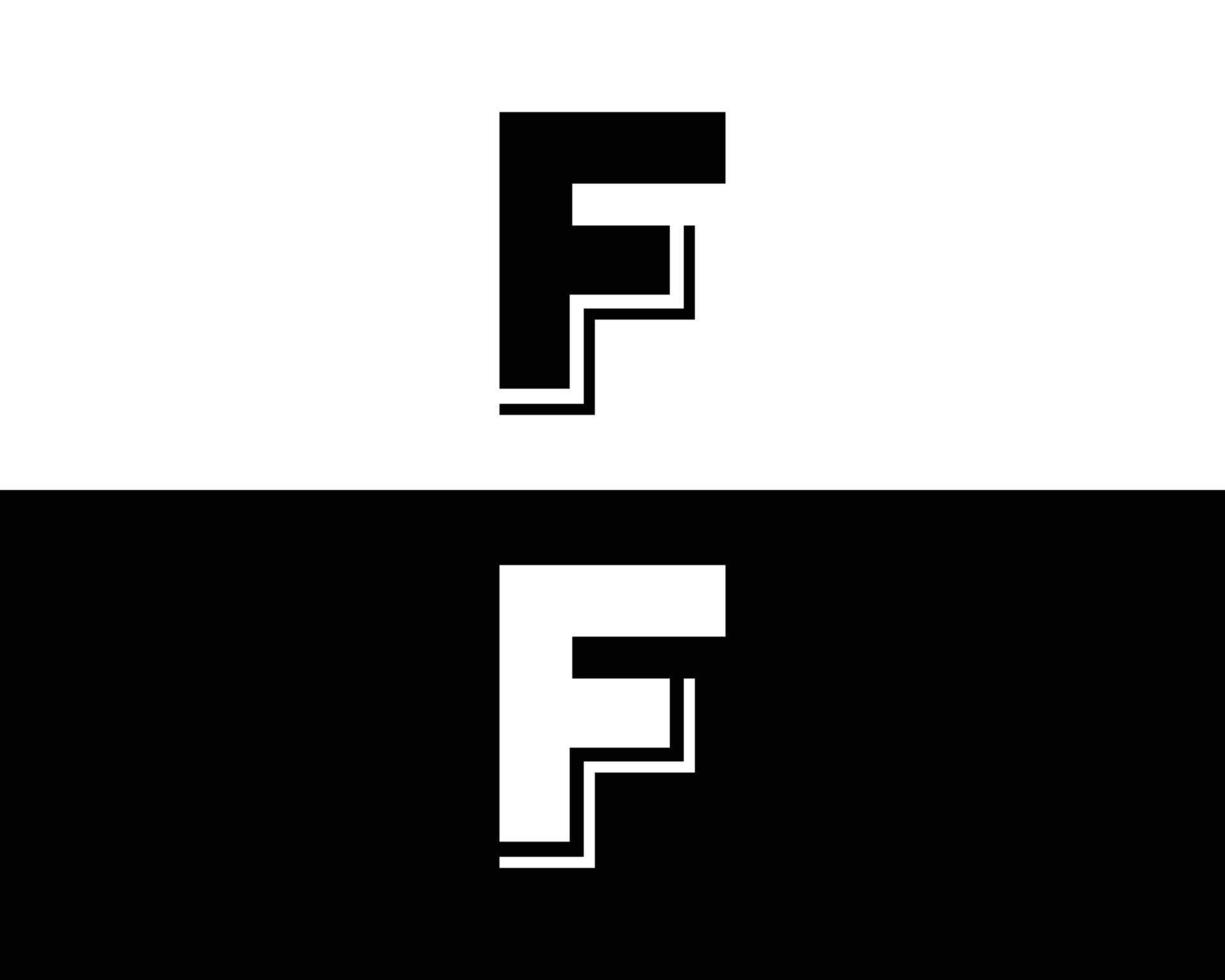 F letra logo diseño símbolo icono vector