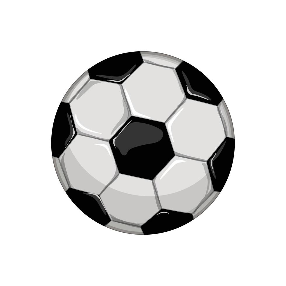 soccer ball sport cartoon vector illustration