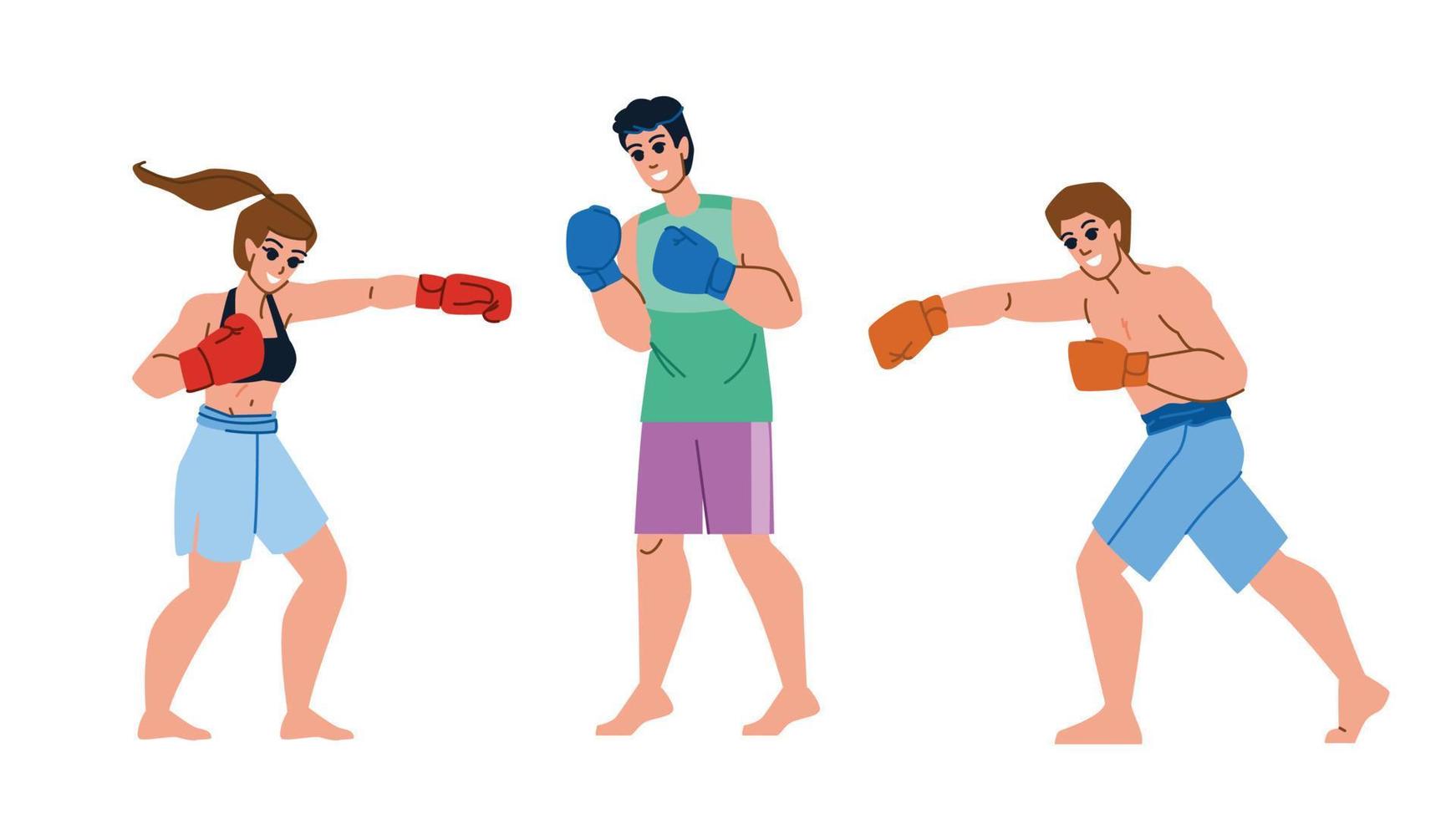 boxing sport vector