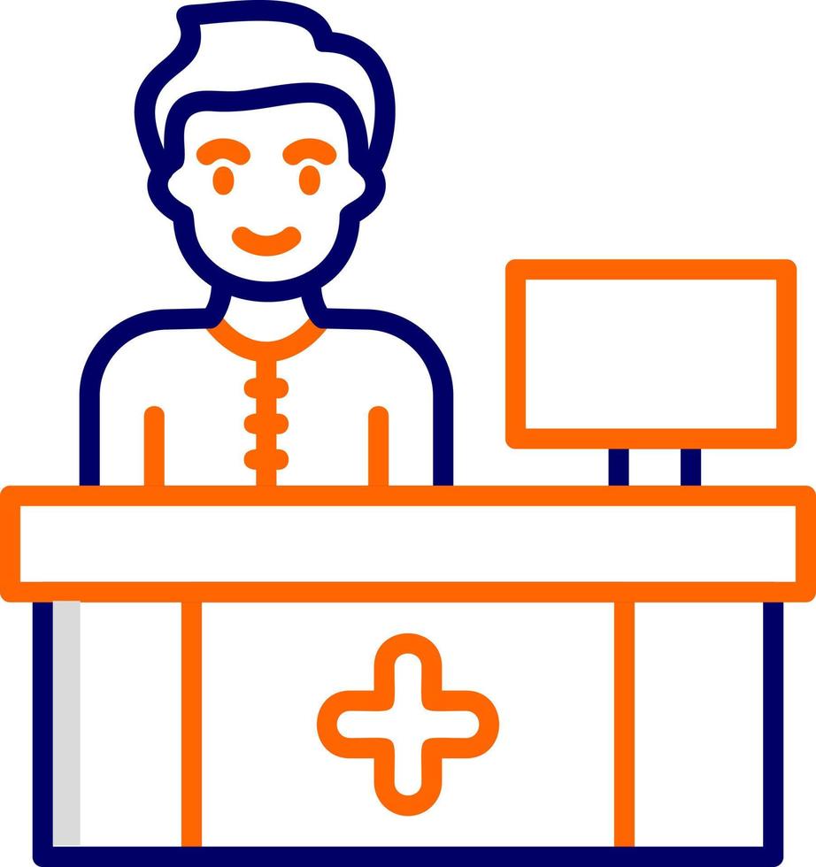 Receptionist Vector Icon 20295893 Vector Art at Vecteezy