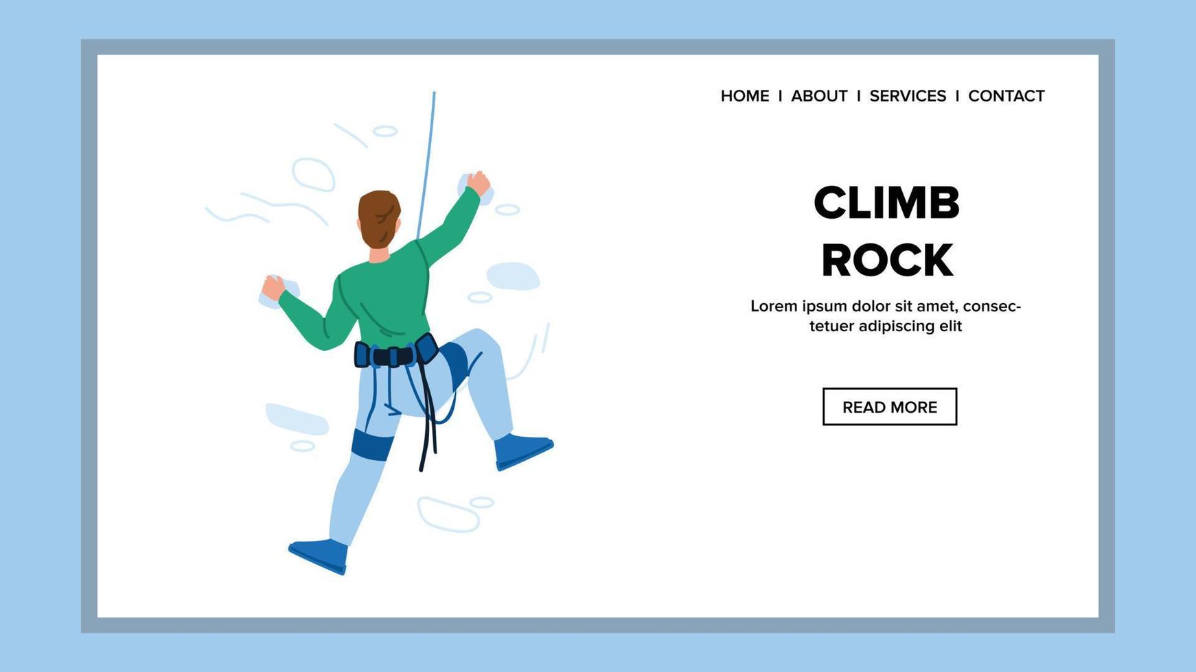 climb rock vector