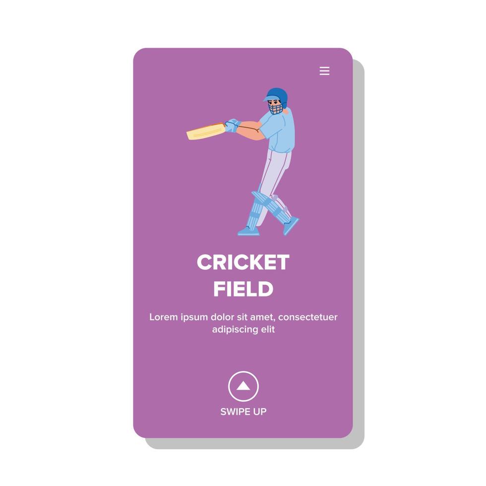 cricket field vector