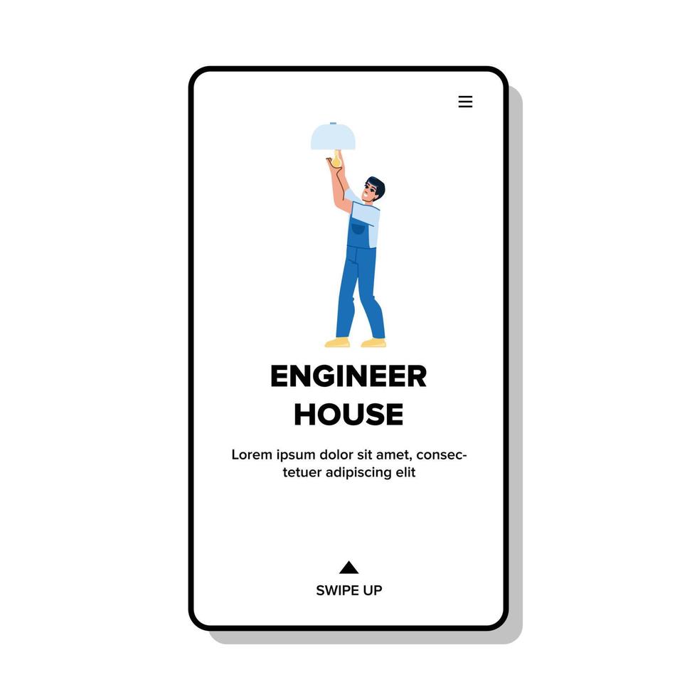 engineer house vector