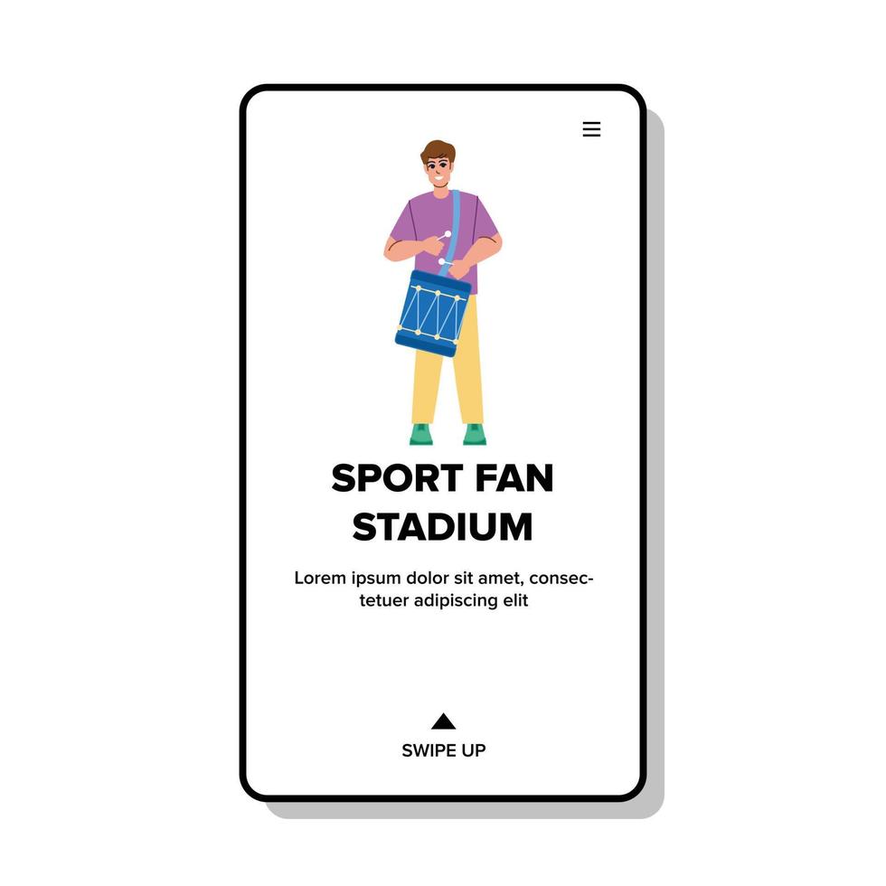 sport fan stadium vector