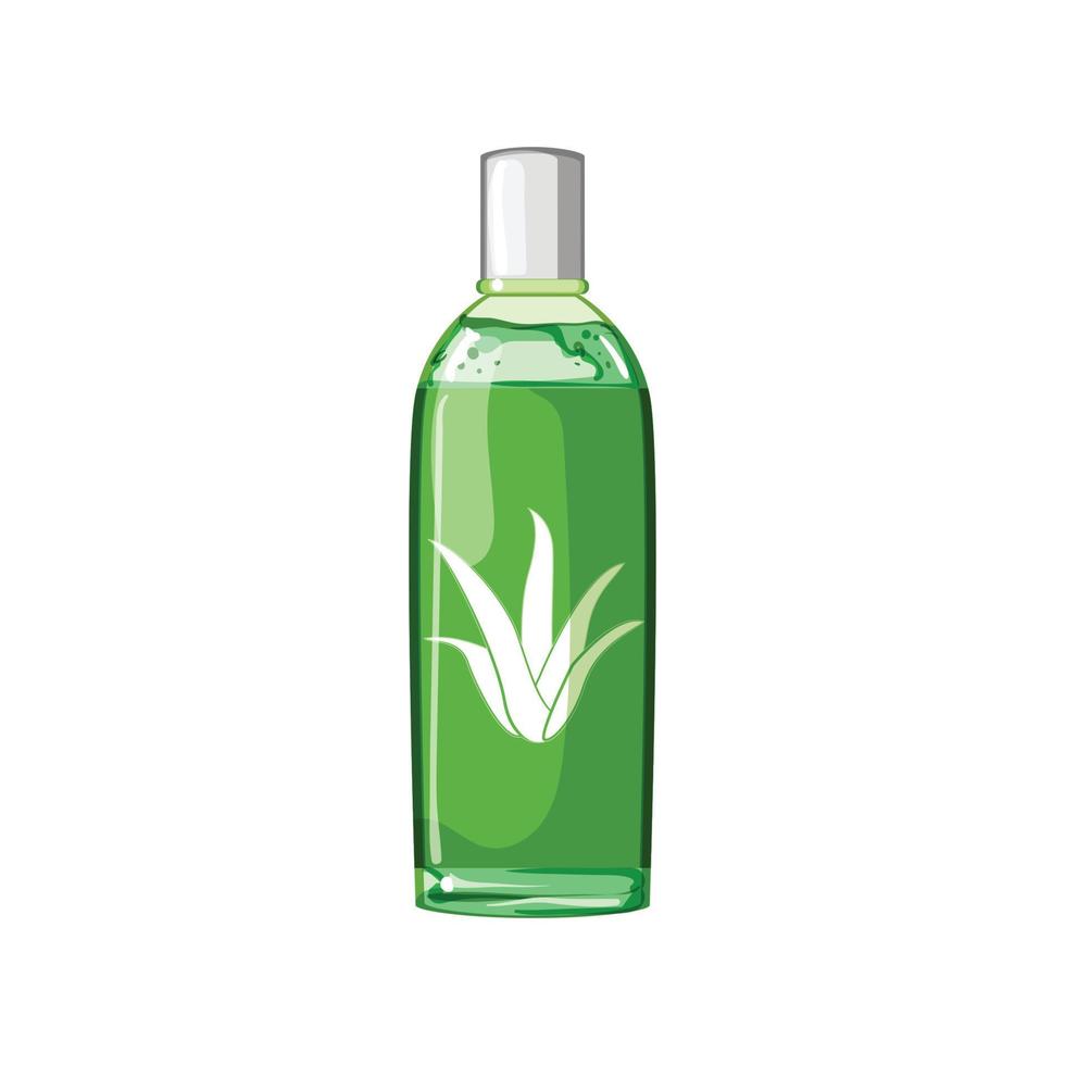 care aloe vera cosmetic cartoon vector illustration