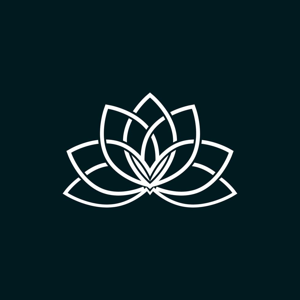 Floral leaf monogram design template vector