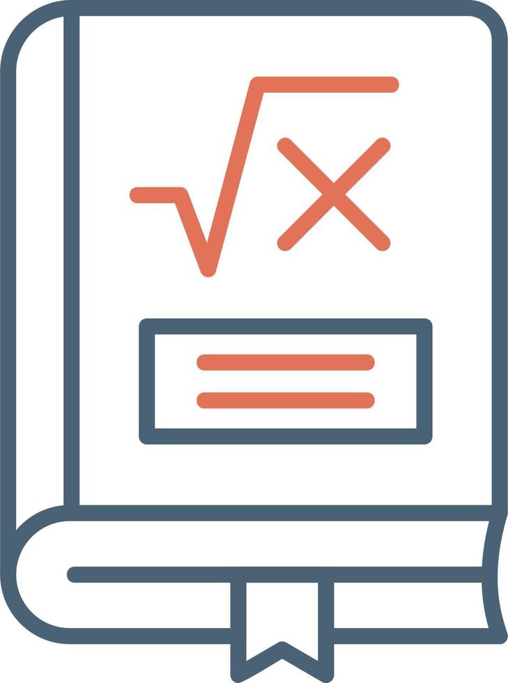 matemáticas libro vector icono